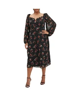 City Chic Plus Orla Print Dress