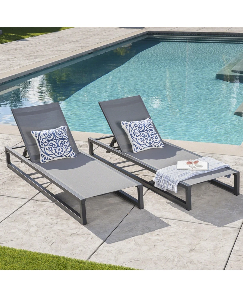 Streamdale Furniture Venice Chaise Lounge(Set Of 2)