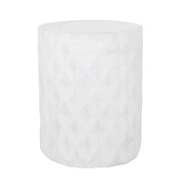Geometric Concrete Side Table: Lightweight, Sturdy, No Assembly