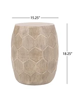Versatile Concrete Side Table: Durable, Lightweight, Indoor/Outdoor
