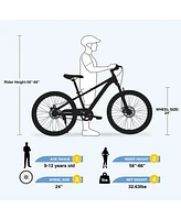 Simplie Fun Mountain Bike,24 Inch Mtb for Boys and Girls Age 9-12 Years