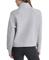 Dkny Women's Brooklyn Scuba Quarter-Zip Sweatshirt