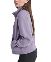 Dkny Women's Brooklyn Scuba Quarter-Zip Jacket