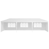 10x30' Outdoor Garden Gazebo Wedding Party Tent Canopy Marquee with 5 Removable Sidewalls