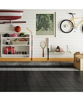 12 x 12 Inch Interlocking Deck Tiles Plastic Waterproof Outdoor All Weather Anti-slip Bathroom Shower Balcony Porch Strong Weight Capacity Upto