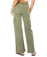 Roxy Juniors' Come And Chill Mid-Rise Cargo Pants