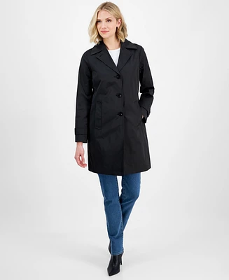 Michael Kors Women's Notched Collar Button-Front Coat, Exclusively at Macy's