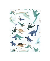 Hudson Baby Boys Cotton Flannel Burp Cloths -Pack, Dino Friends