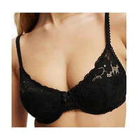 Cotton On Women's Holly Lace Lightly Lined Bra