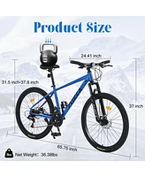 Streamdale Furniture Mountain Bike for Men and Women 26 inch 24 Speed Suspension Fork Kenda Tires