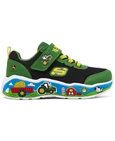 Skechers Toddler Boys John Deere: Play Scene - Barn-Squad Buddies Fastening Strap Casual Sneakers from Finish Line