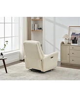 Swivel Glider Recliner Chair, 270 Power Recliner Rocking Chair Nursury Chair for Living Room Bedroom Apartment