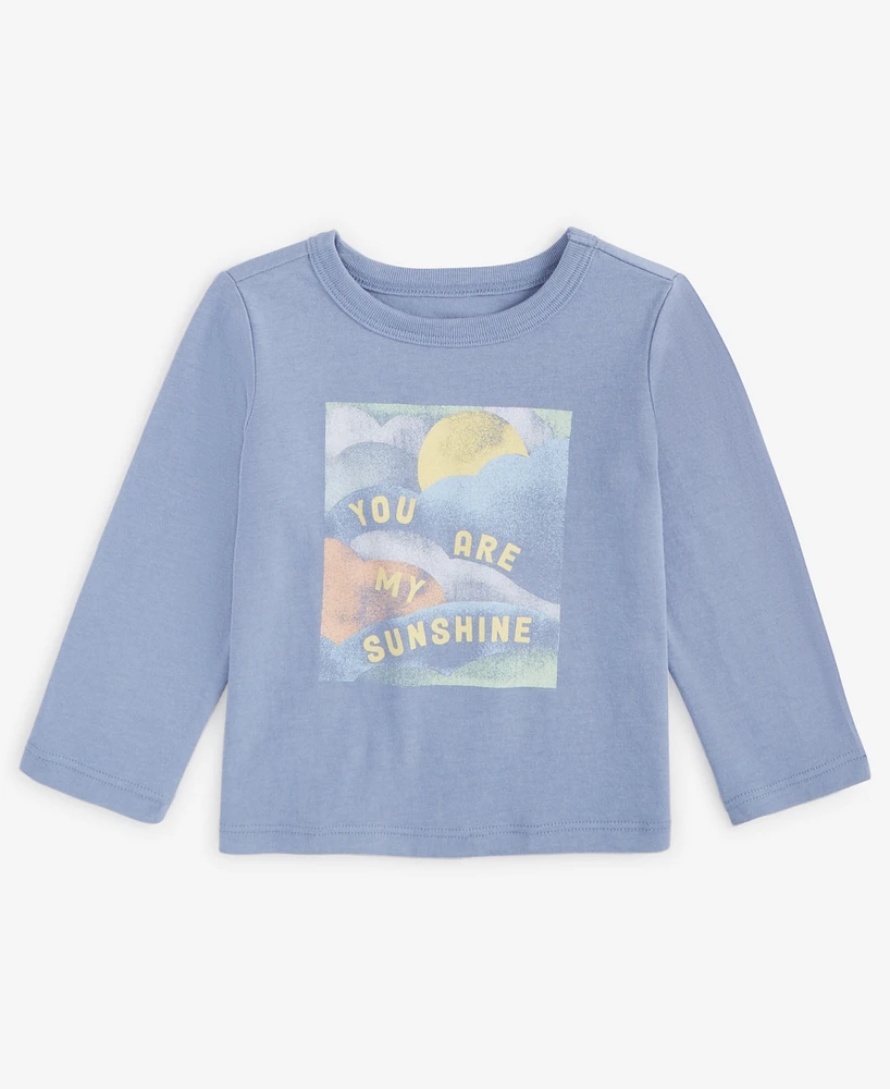 First Impressions Baby Long-Sleeve You Are My Sunshine Graphic T-Shirt, Exclusively at Macy's