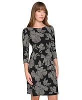 Tommy Hilfiger Women's Floral-Print Shift Dress