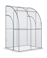 Simplie Fun 5' x 4' x 7' Lean-to Greenhouse, Walk