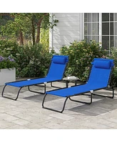 Streamdale Furniture Foldable Mesh Chaise Lounge Chair: Comfort and Convenience for Outdoor Relaxation