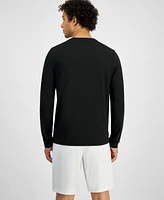 Michael Kors Men's Modern-Fit Stretch Mercerized Pique Long-Sleeve T-Shirt