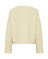 Olsen Women's Cropped Boiled Wool Blend Jacket