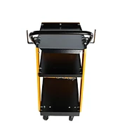 Streamdale Furniture Multi Function 3 tier Welding Cart. gas bottle and accessory storage.Welding Heavy Duty Cart for Tig Mig Welder and Plasma Cutter