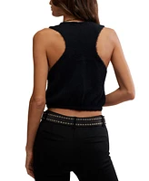 Free People Women's Warm Fluff Sleeveless Crop Top