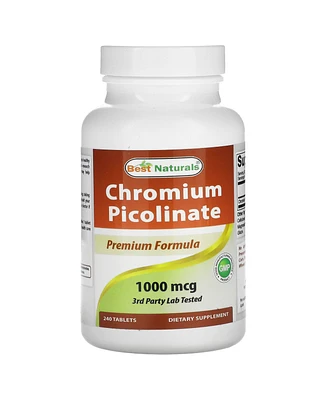 Best Naturals Chromium Picolinate 1000 mcg 240 Tablets