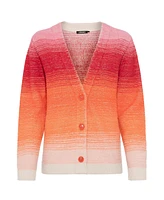 Olsen Women's Long Sleeve Ombre Cardigan