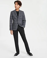 Michael Kors Big Boys Plaid Suit Jacket