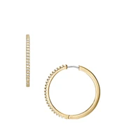 Fossil Ellis Pave Glitz Hoop Earrings