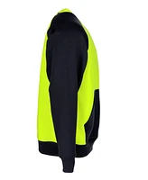 RefrigiWear Men's Two-Tone Hi Vis Crewneck Sweatshirt