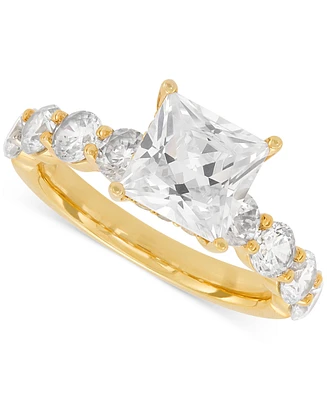 Grown With Love Certified Lab Grown Diamond Princess-Cut Engagement Ring (4-1/4 ct. t.w.) in 14k Gold