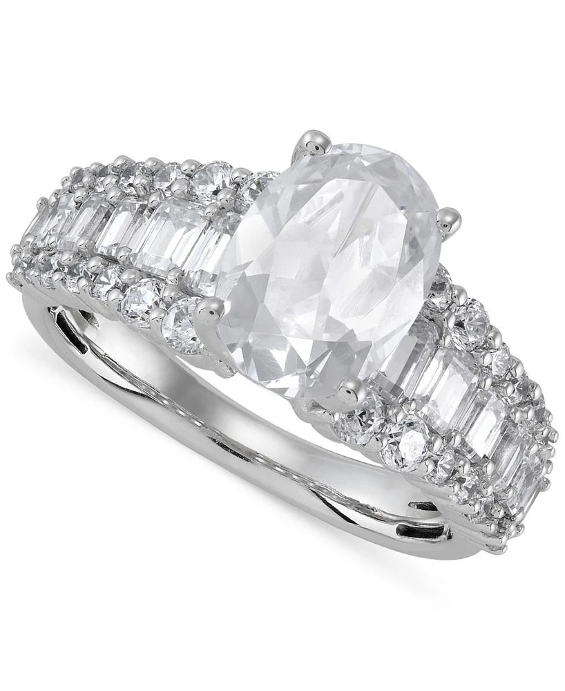 Grown With Love Certified Lab Grown Oval Engagement Ring (4 ct. t.w.) in 14k White Gold