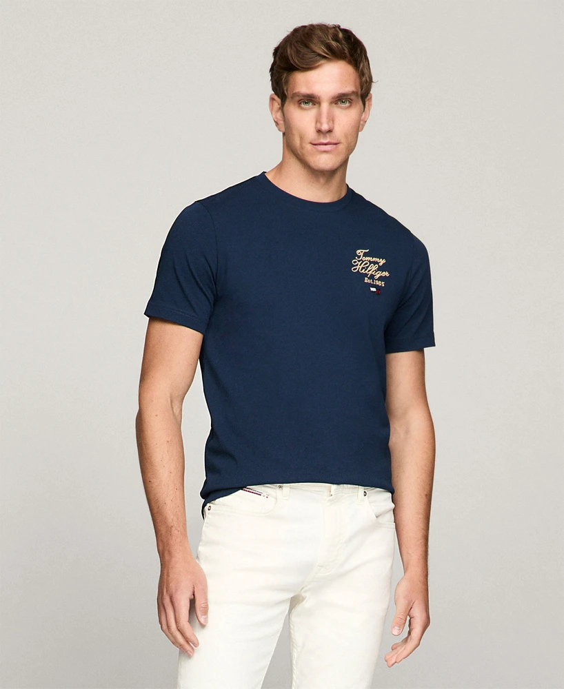 Tommy Hilfiger Men's Embroidered Script Logo T-Shirt