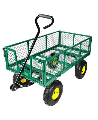 Streamdale Furniture Wagon Cart Garden cart trucks make it easier to transport firewood Maximum static load is 880 lbs.