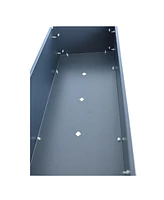 Aveyas Mobile Metal Raised Garden Bed Cart with Legs