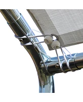 10'x20' Carport Heavy Duty Galvanized Car Canopy with Included Anchor Kit, 3 Reinforced Steel Cables, White