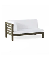 Oana Left Corner Bench And Coffee Table, White