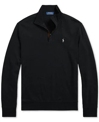 Polo Ralph Lauren Men's Big & Tall Luxury Jersey Quarter-Zip Pullover