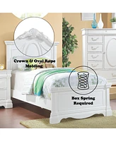 Streamdale Furniture Estrella Twin Bed in White