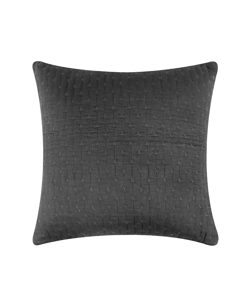 Levtex Cross Stitch Quilted Decorative Pillow