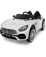 Simplie Fun 2 Seater Ride On Car for Kids with Remote Control 12V Battery Powered Electric Car with, Swing Button, Mp3, Two Seater Kids Electric Vehic