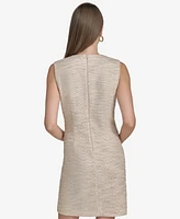 Halston Women's Tweed Chain-Trim Shift Dress