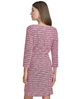 Halston Women's Tweed Shift Dress