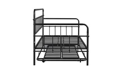 Slickblue Metal Frame Daybed with Trundle Stylish and Space-Saving Solution for Any Room