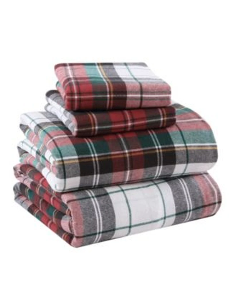 Levtex Spencer Plaid Cotton Flannel Sheet Set