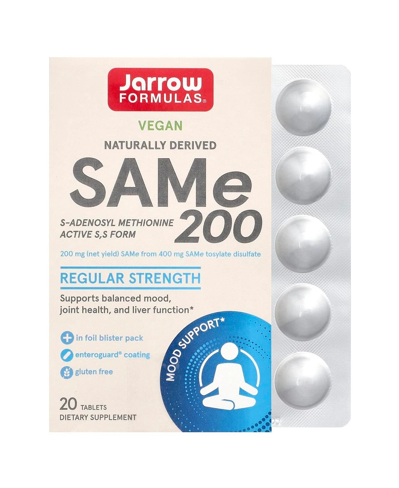 Jarrow Formulas SAMe 200 200 mg