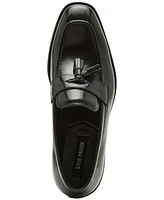 Steve Madden Men's Gray Tassel Leather Loafer