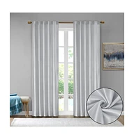 Simplie Fun Room Darkening Poly Velvet Rod Pocket/Back Tab Curtain Panel Pair(2 Pcs Window Panels)