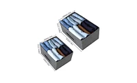 Slickblue 2-Tier Wide Closet Dresser for Stylish Storage and Organization Solutions
