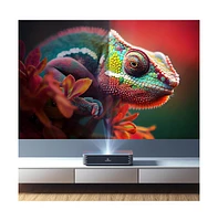 Vankyo Vista T4 2100-Lumen Xpr Uhd 4K Ultra Short-Throw Laser Projector (Silver)