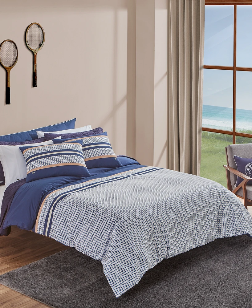 Lacoste Home Micro Logo 3-Pc. Comforter Set